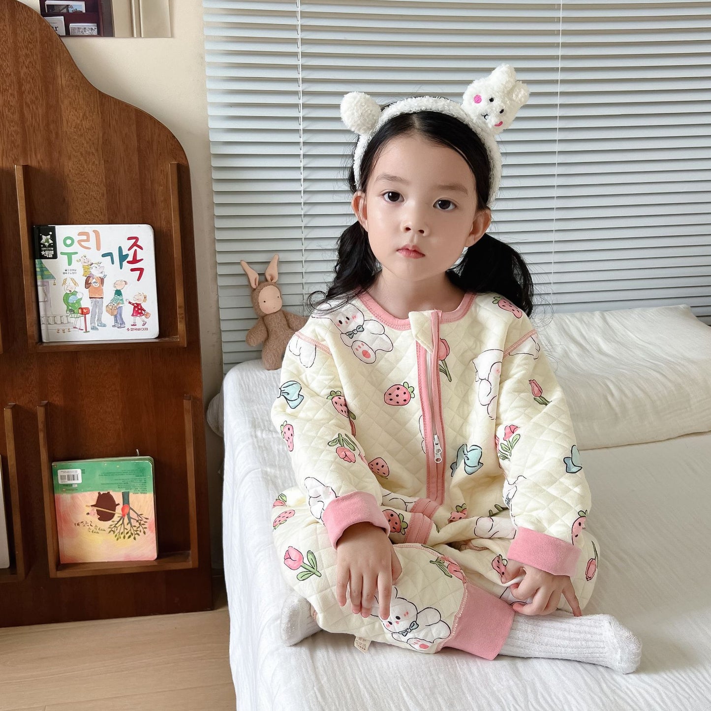 Seamless Warm Sleeping Bag Infant One-piece Jumpsuit, Climbing Suit
