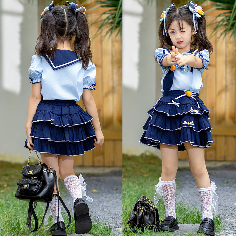 Summer Rabbit Police Officer Performance Costume Western Style Children's Suit