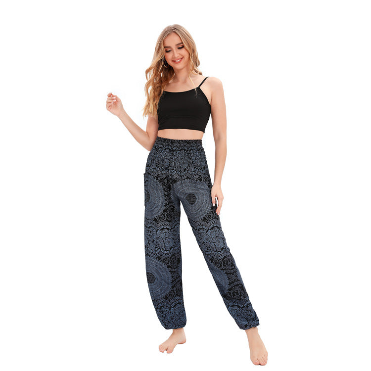 Cool Women's Thailand Yoga Bloomers Clothes Casual Pants