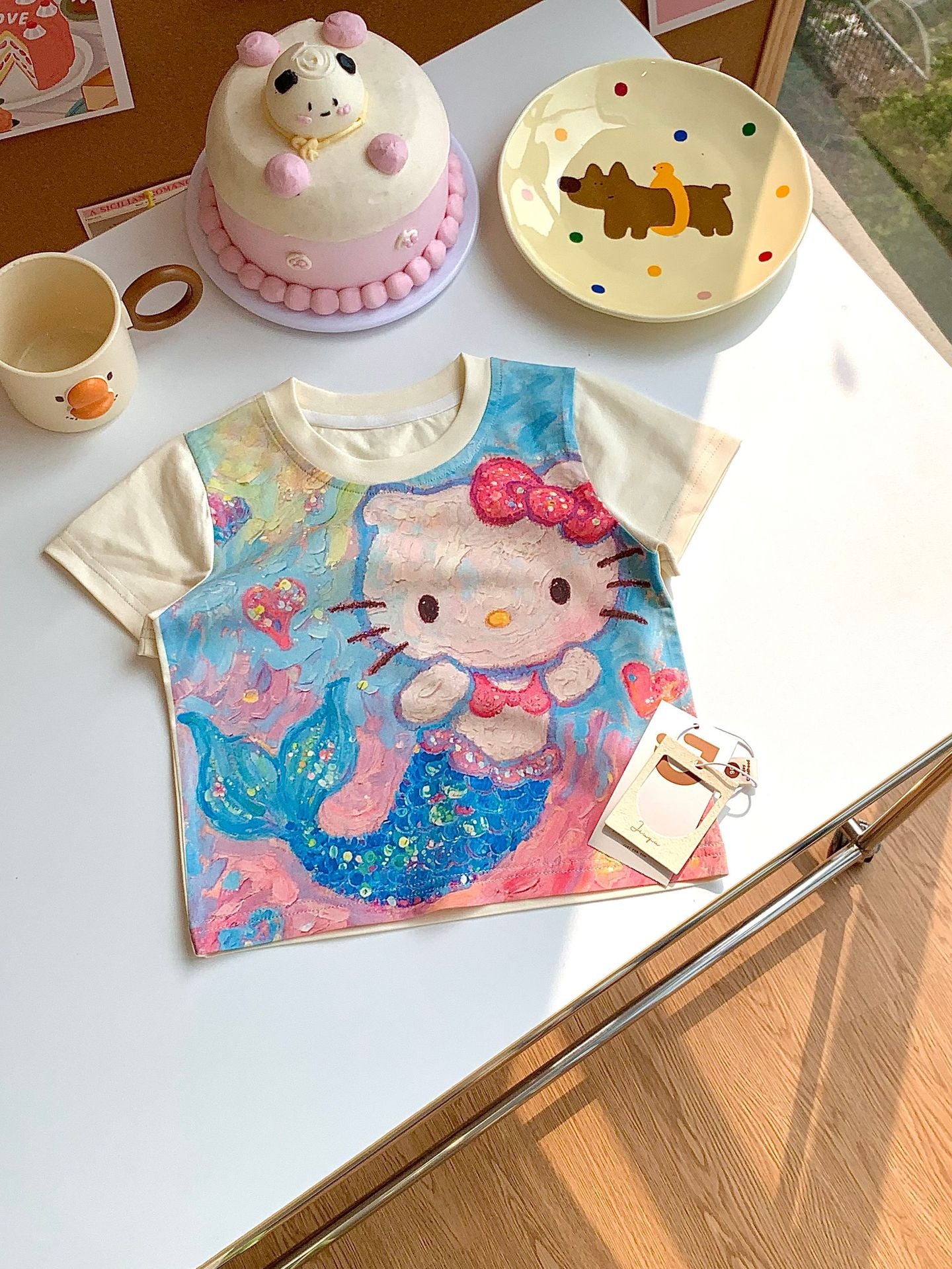 Summer Cartoon Printed Cotton Fashionable Short Sleeve Children's T-shirt