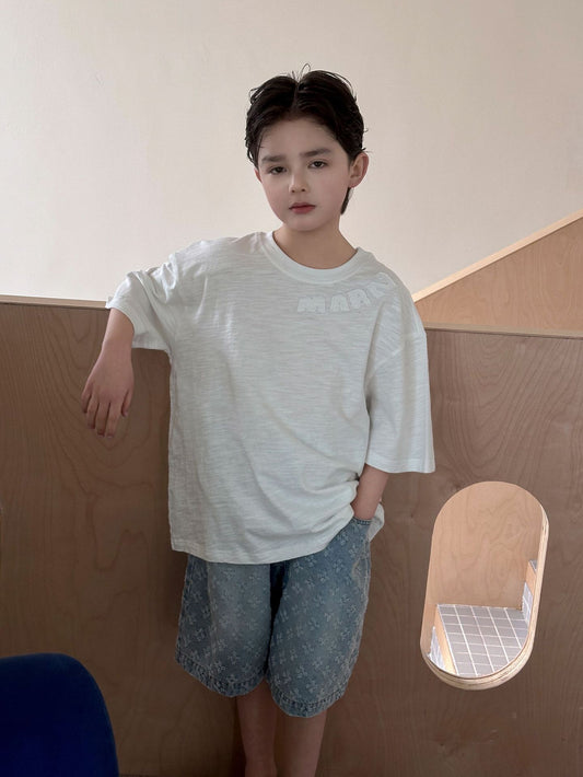 Children's Cotton Short-sleeved Summer Loose Breathable Half-sleeve Top Comfortable Children's T-shirt