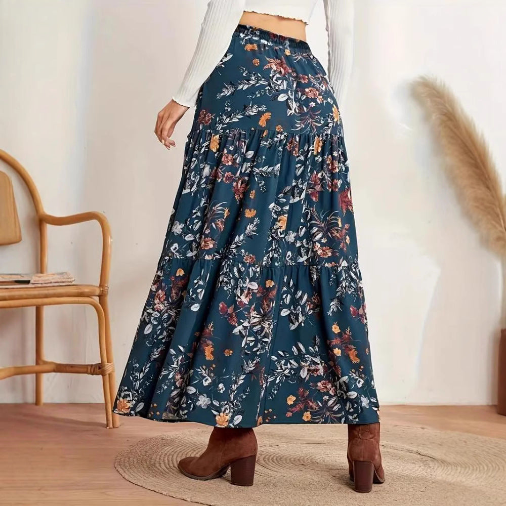 Durable Women's Printed Casual Bohemian For Skirt
