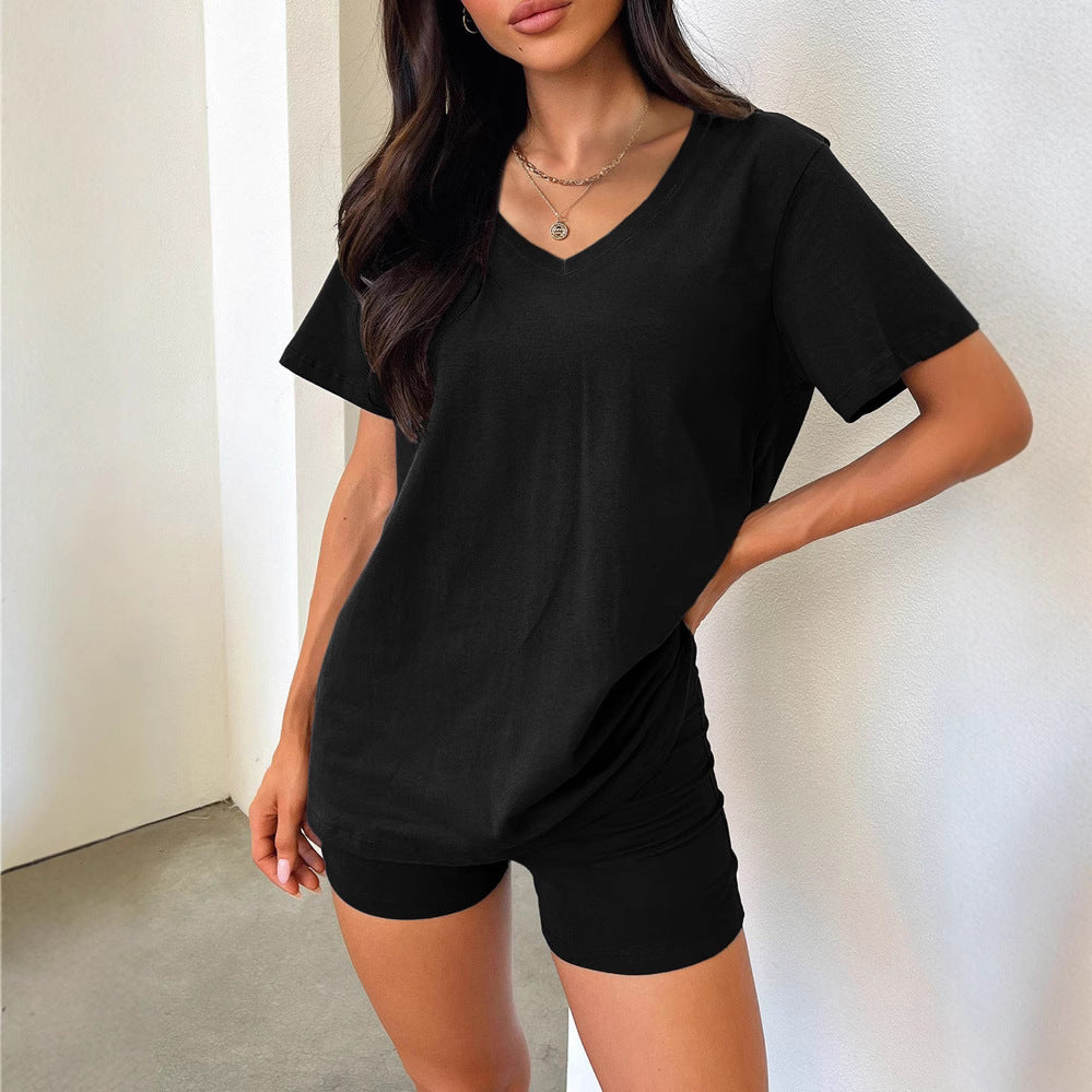 Beautiful Women's Sleeve Temperament Pure Color Fashion Casual Suit