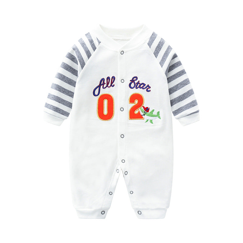 Autumn Pure Cotton Boy Jumpsuit Born Clothes Jumpsuit, Climbing Suit