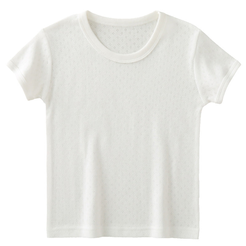Children's Cotton Boys Summer Thin Vest Mesh Children's T-shirt