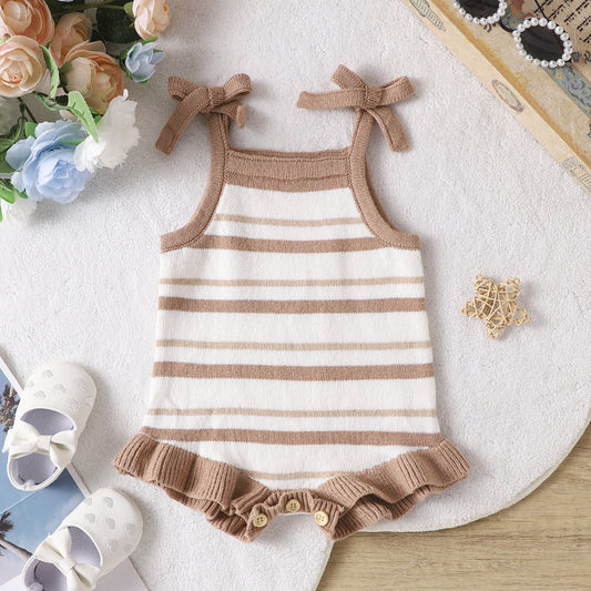 Source Infant Cute Stripes Bow Jumpsuit Jumpsuit, Climbing Suit