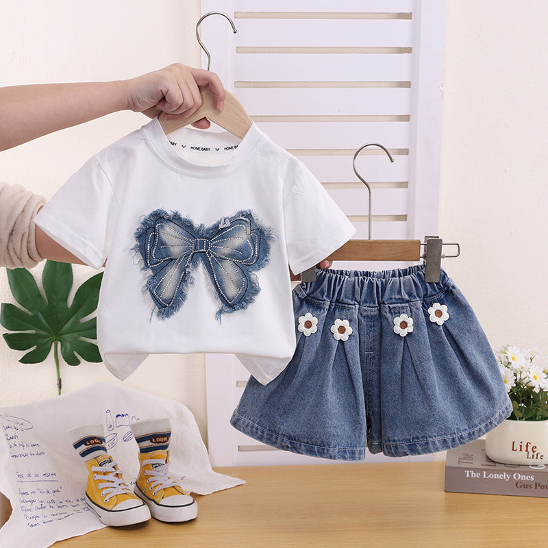Summer Dress Trendy Short Sleeve Shorts Children's Suit