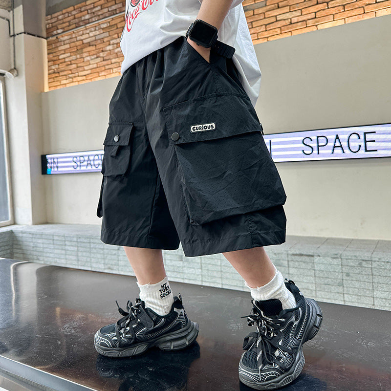 Boy Summer Shorts The Big Breathable Hole Children's Pants