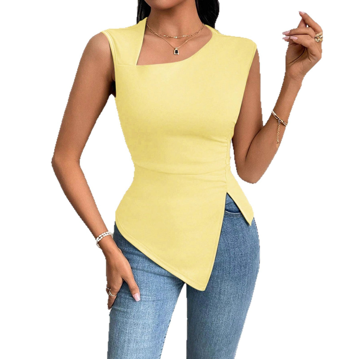 Women's Collar Slim Solid Color Source Small Shorts