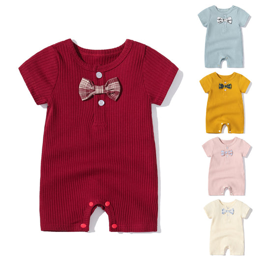 Children's Infant Romper Korean Style Short Sleeve Rompers Jumpsuit, Climbing Suit