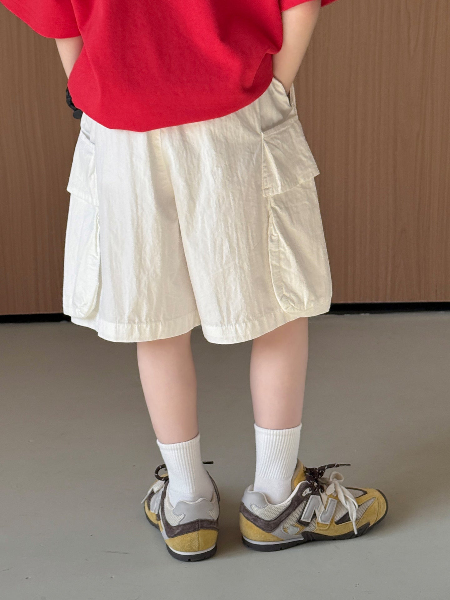 Children's Korean Style Summer Crawler Simple Solid Color Personality Fashion Casual Children's Pants