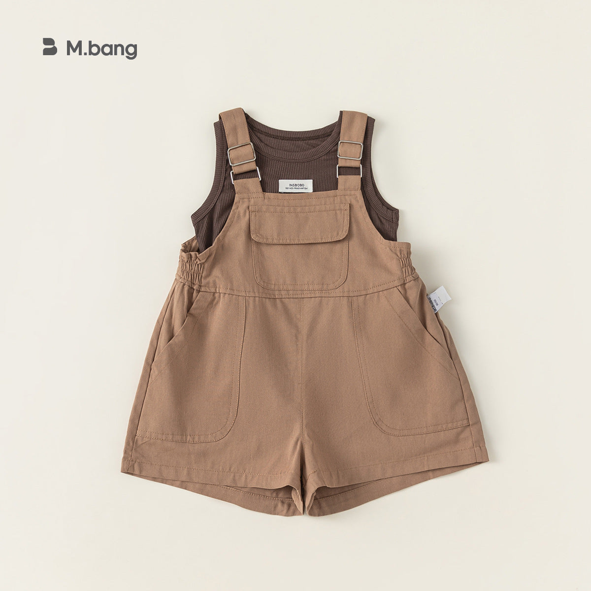 Children's Clothing Sleeveless Top Suspender Pants Summer Clothes Vest Leisure Children's Suit