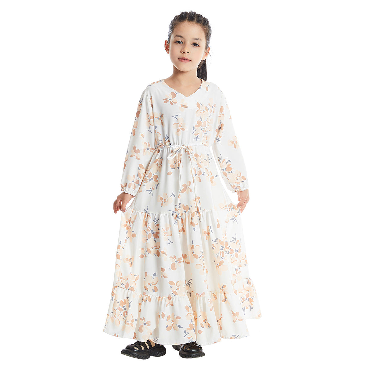 Stylish Popular Fashion Comfortable Elegant Floral Children's Dress