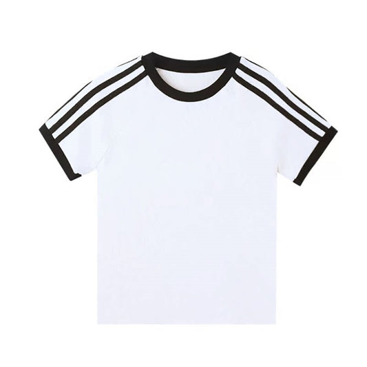 Women's American Cool Three-bar Short-sleeved Summer Unique Small Shirt Slim Slimming Women's T-shirt