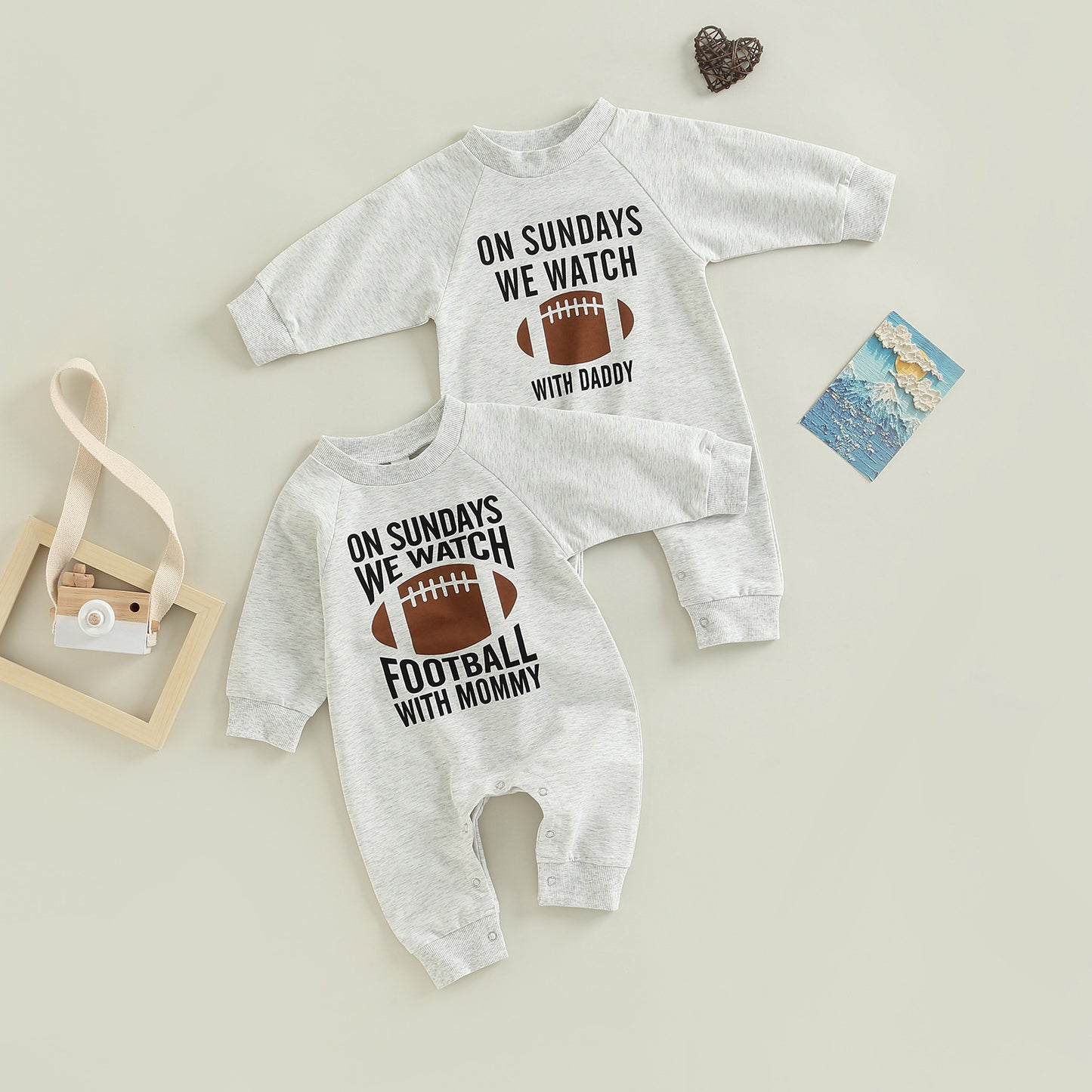 Romper Rugby English Printed Long-sleeved Jumpsuit Born Cotton Jumpsuit, Climbing Suit