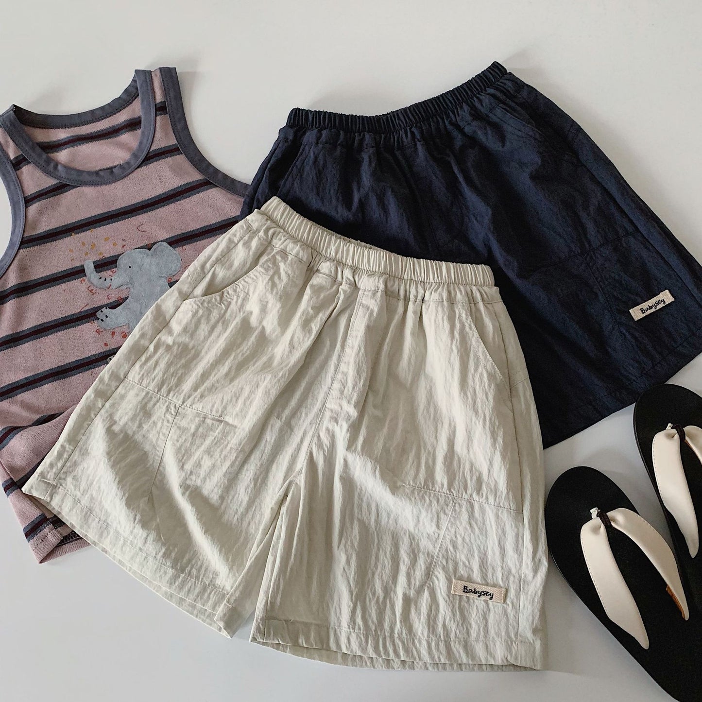 Children's Shorts Summer Solid Color Calibration Thin Children's Pants