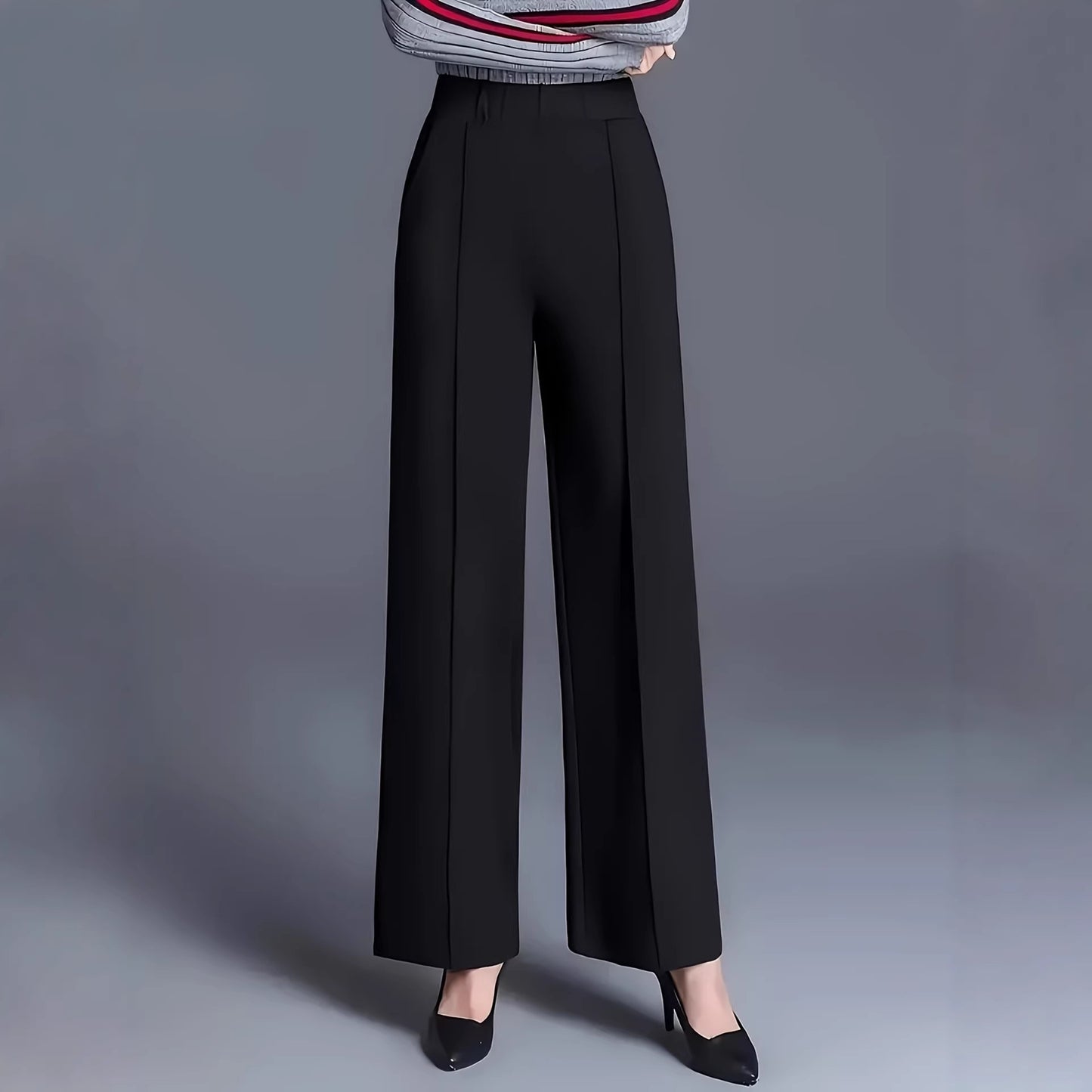 Graceful Women's High Waist Loose Slimming Casual Pants