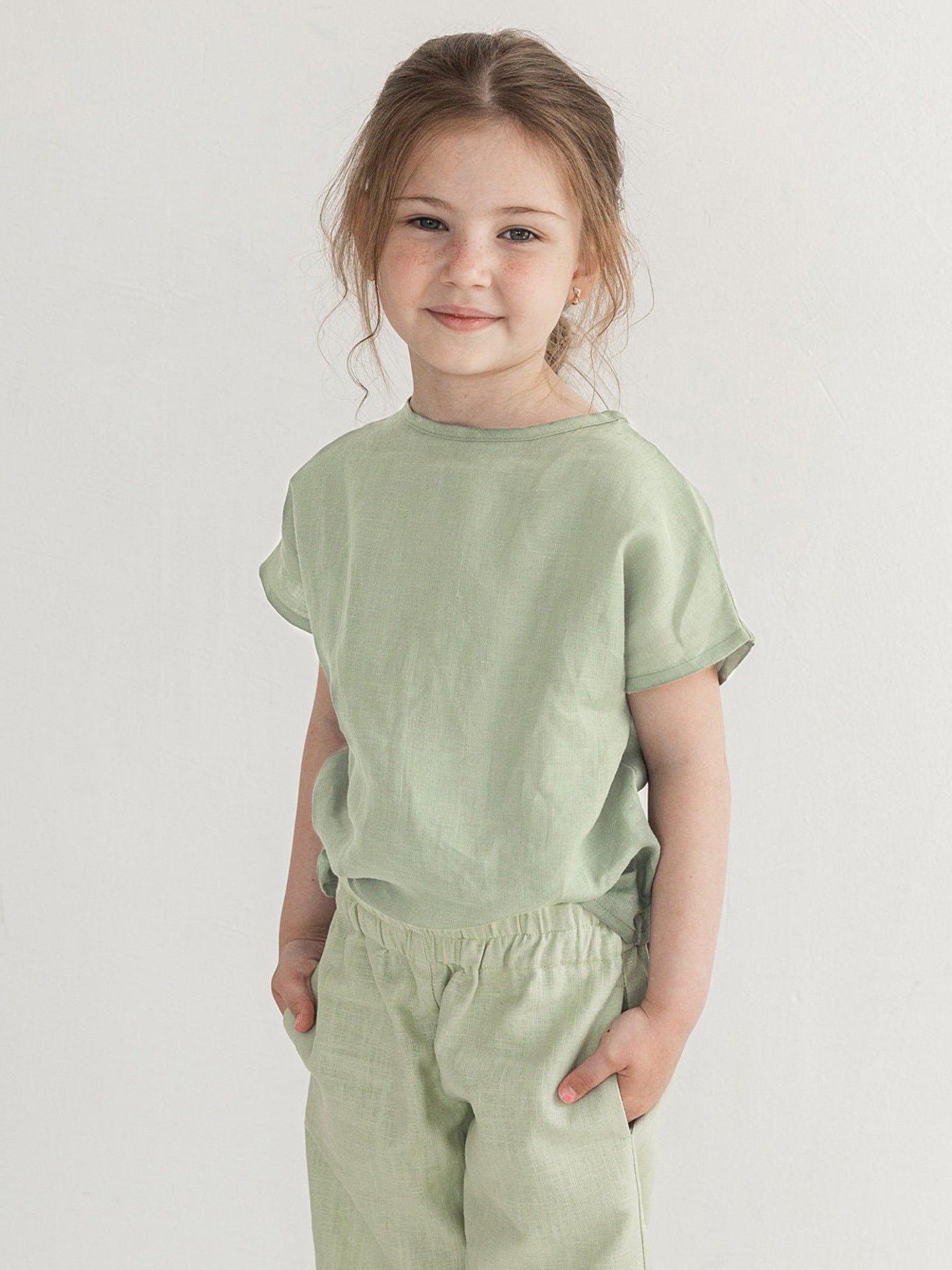 Versatile Short Sleeve Cotton Western Style Cute Children's T-shirt