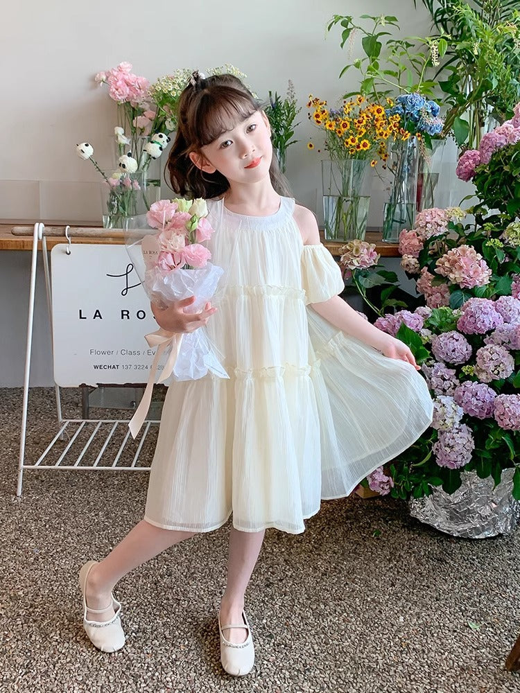 Classy Summer Skirt Princess Little Chiffon Children's Dress