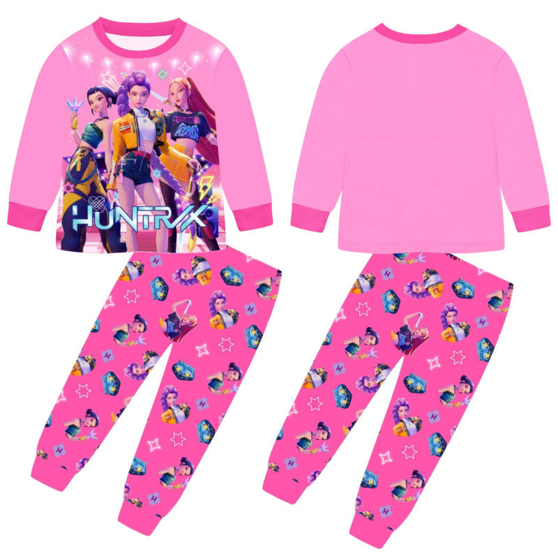 New Children's Long-sleeved Pajamas Home Wear Children's Suit