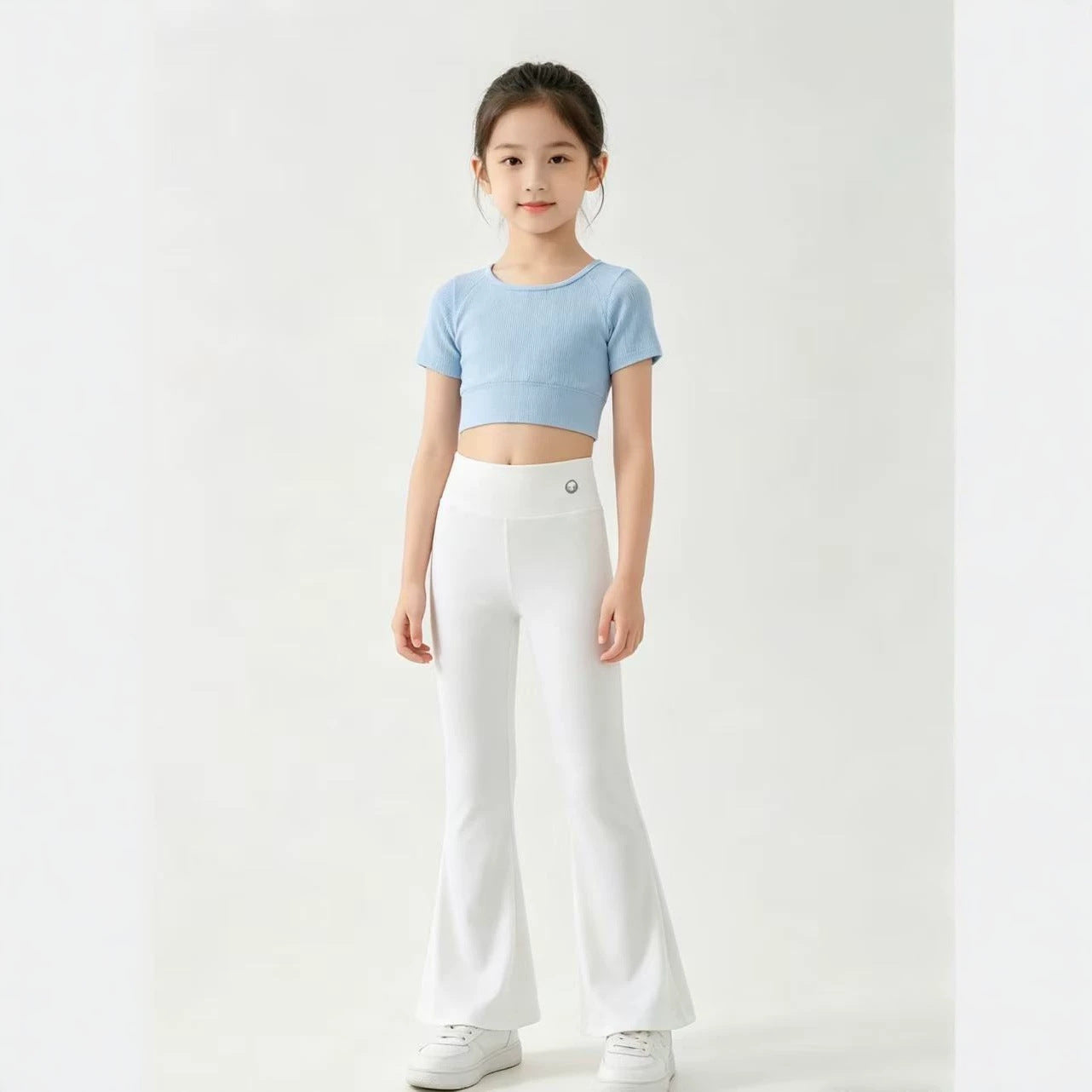 Children's Yoga Summer Skinny Shark Older Black Bell-bottoms Children's Pants