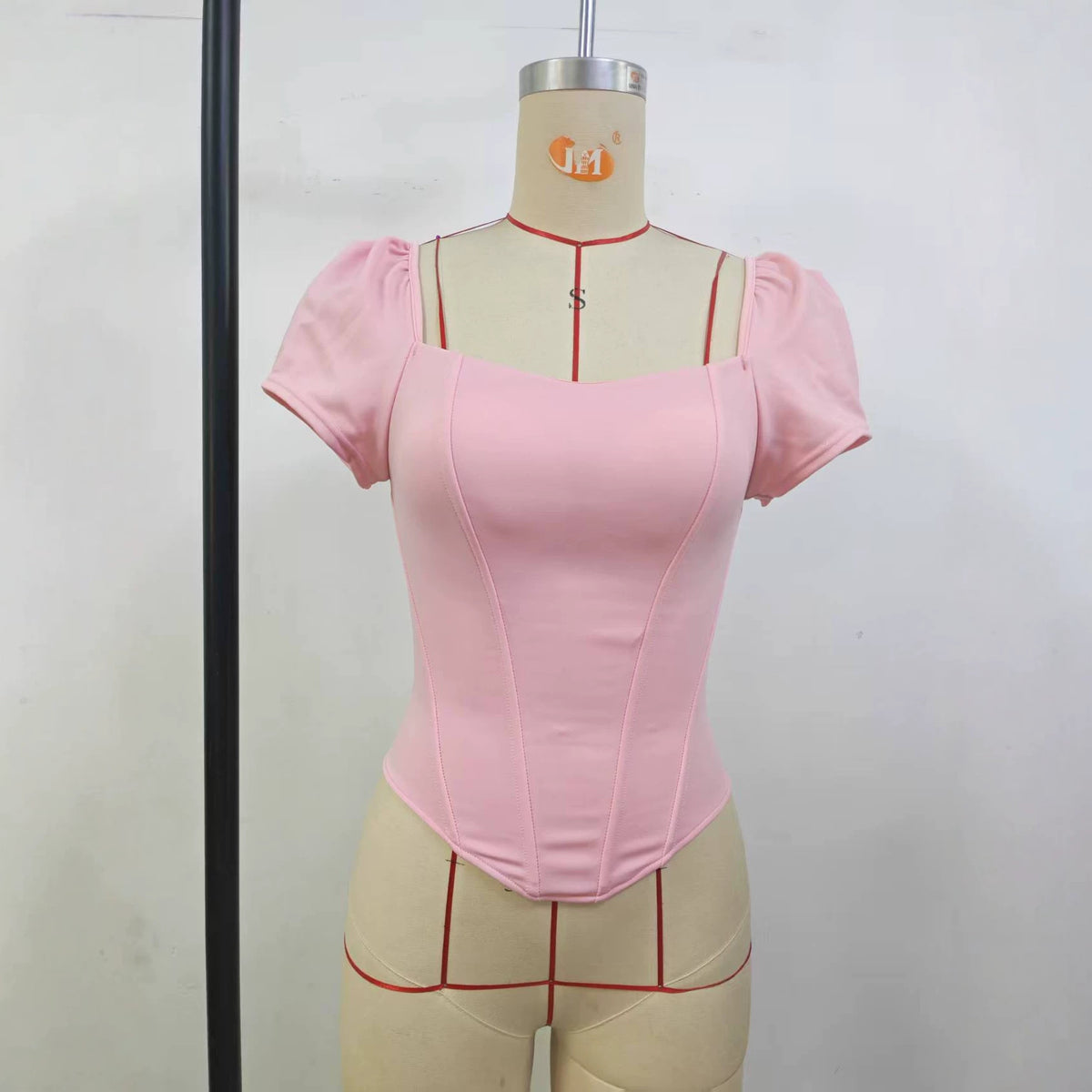 Women's Sleeve Fishbone Corset Chest Pad Bandeau Slim Fit Slimming Inner Blouses