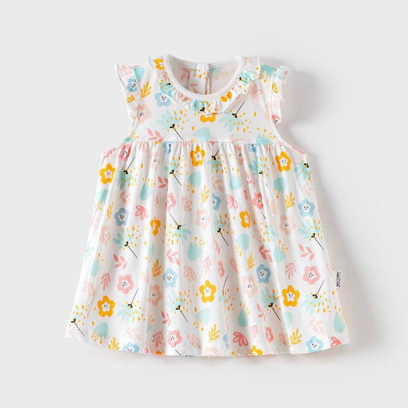 Graceful Children's Summer Thin Skirt Clothes Children's Dress