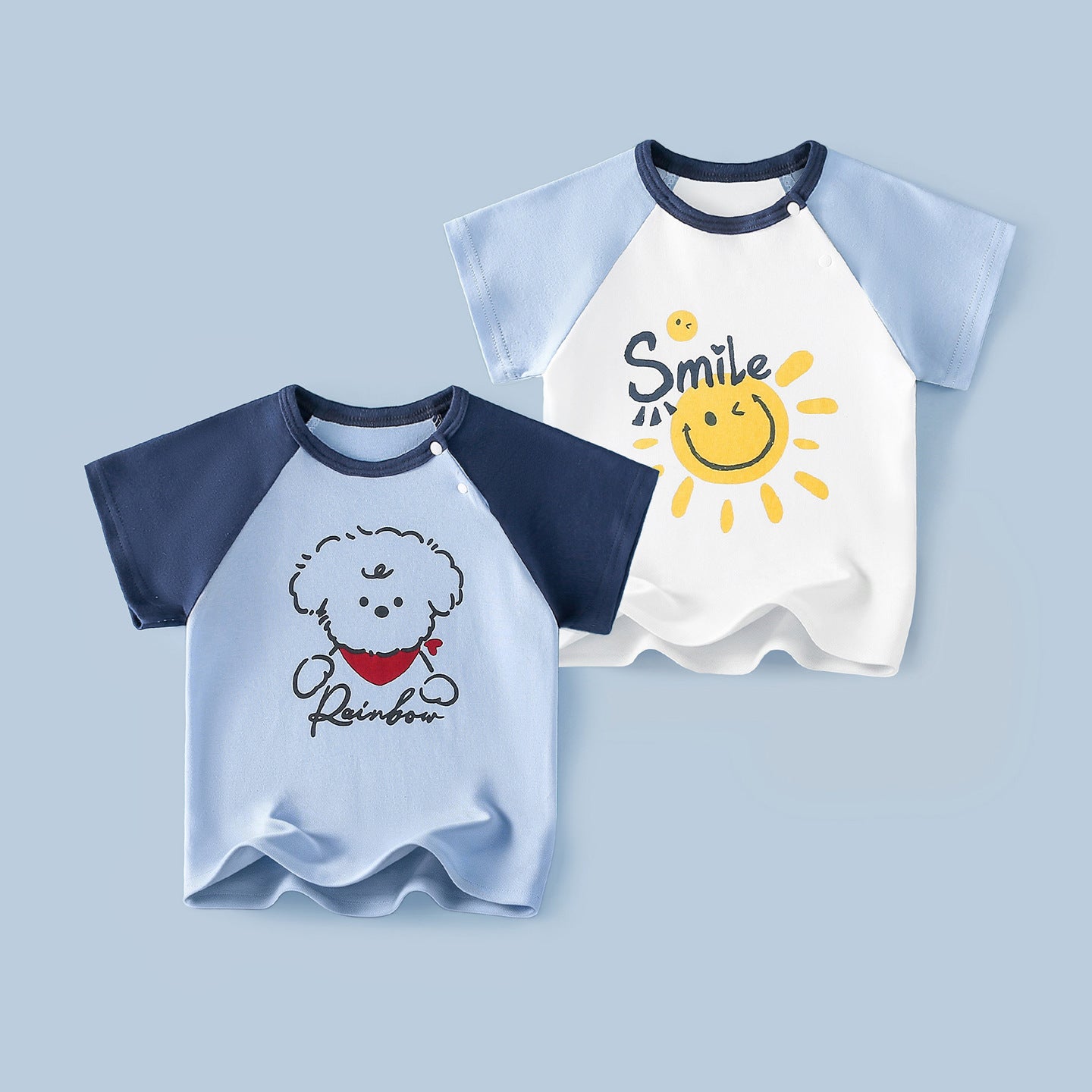 Children's Short Sleeve Boys Half Bottoming Shirt Summer Thin Cotton Coat Children's T-shirt
