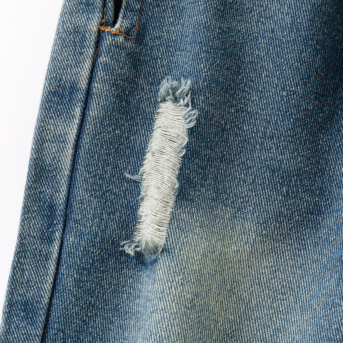 Children's Ripped Jeans Handsome Fried Street Spring Toddler Children's Pants
