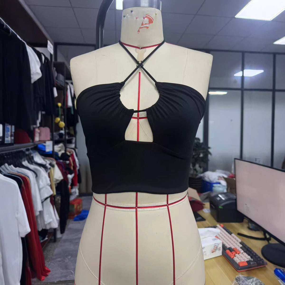 Women's Camisole Summer Sexy Drawstring Slim Fit Outer Small Vest/suspenders/tube Top