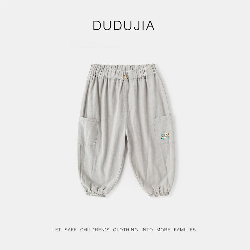 Children's Cotton Summer Trousers Casual Thin Fashion Children's Pants