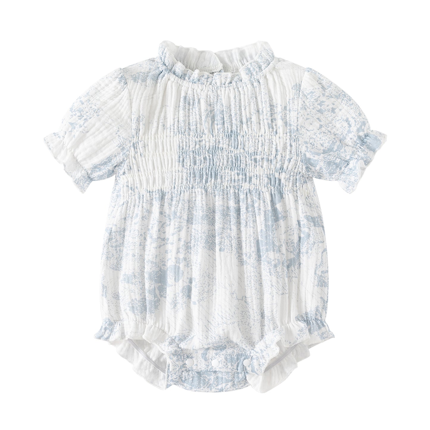 Chinese Style Pure Cotton Rompers Summer Thin Bodysuit Infant Jumpsuit, Climbing Suit
