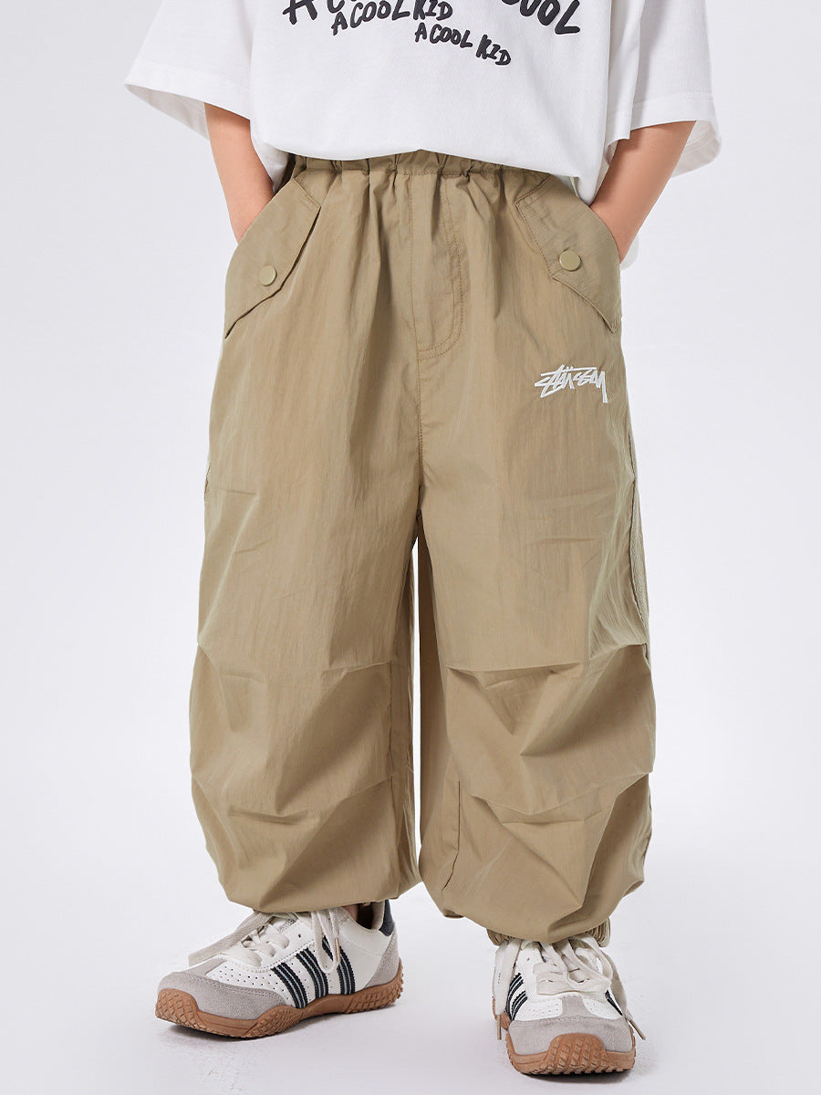 Children's Anti Mosquito Medium Large Casual Trousers Loose Thin Ankle Banded Children's Pants