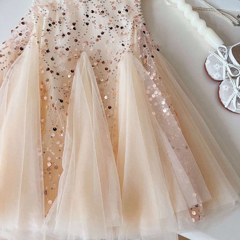 Children's Mesh Skirt Sleeveless Western Style Fashion Vest Children's Dress