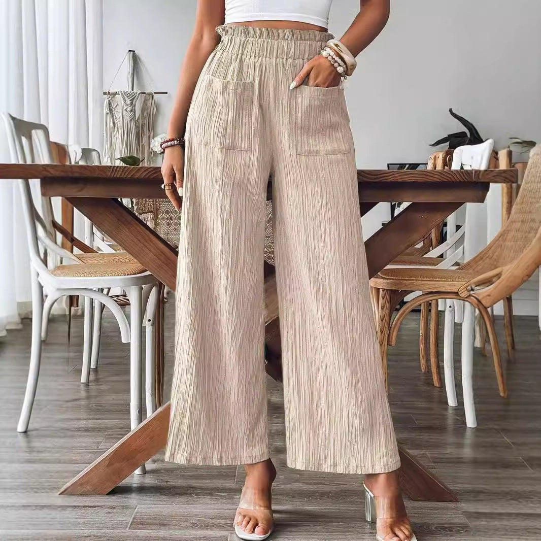 Charming Women's Independent Solid Color Fashion Pants