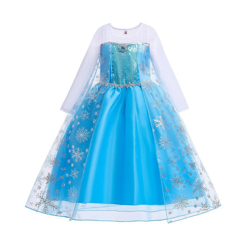 Frozen Princess Lace Gauzy Gown Pettiskirt Children's Dress