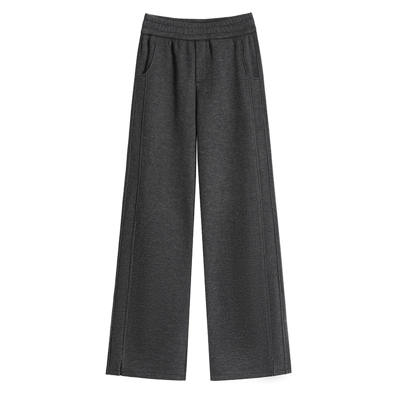 Innovative Women's Thick Fleece-lined Fashion Straight Casual Pants