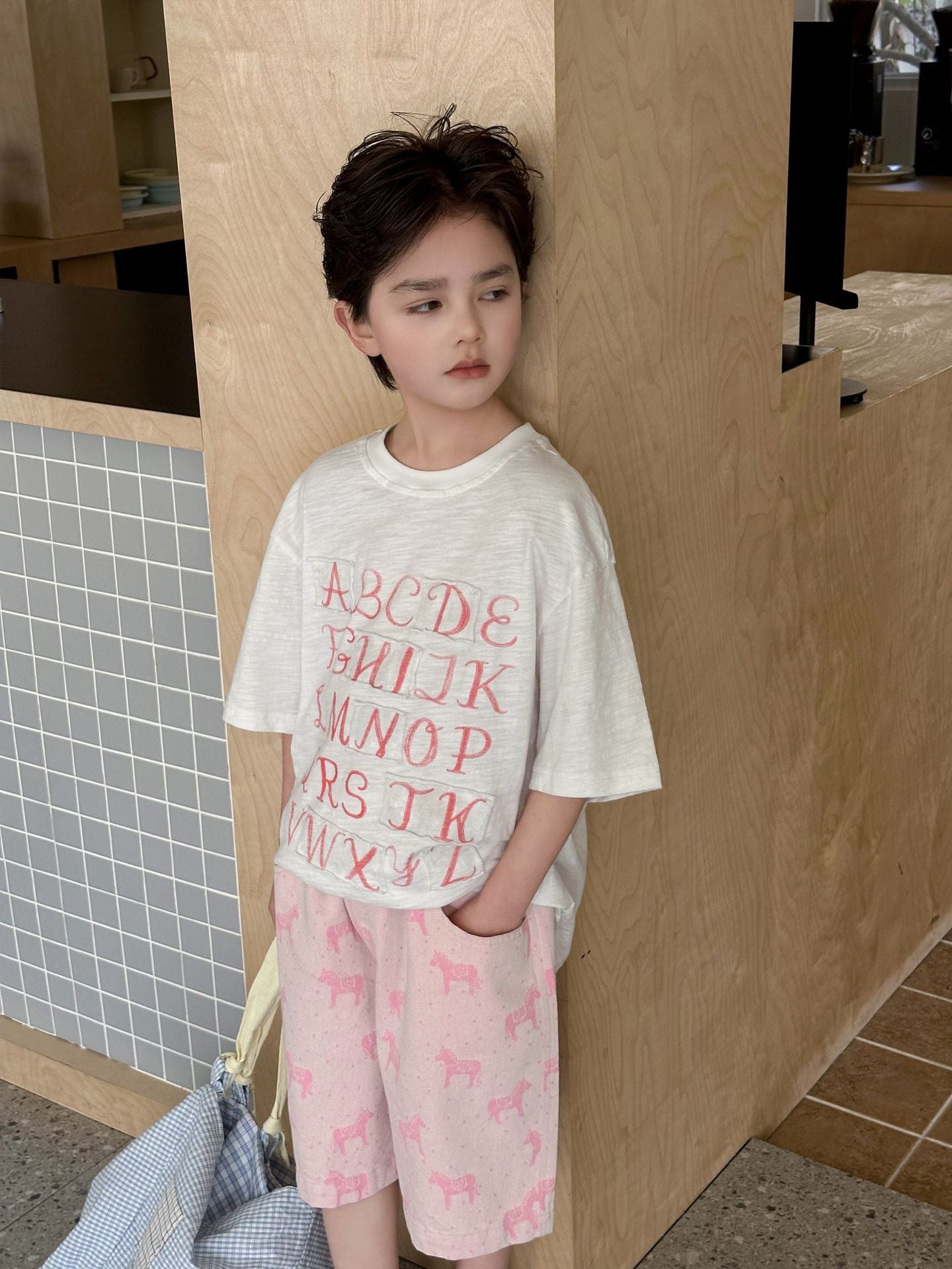 Children's Summer Cotton Short-sleeved Loose Breathable Half Sleeve Children's T-shirt