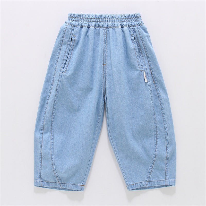 High Quality Loose Soft Jeans Banana Fashionable Children's Pants