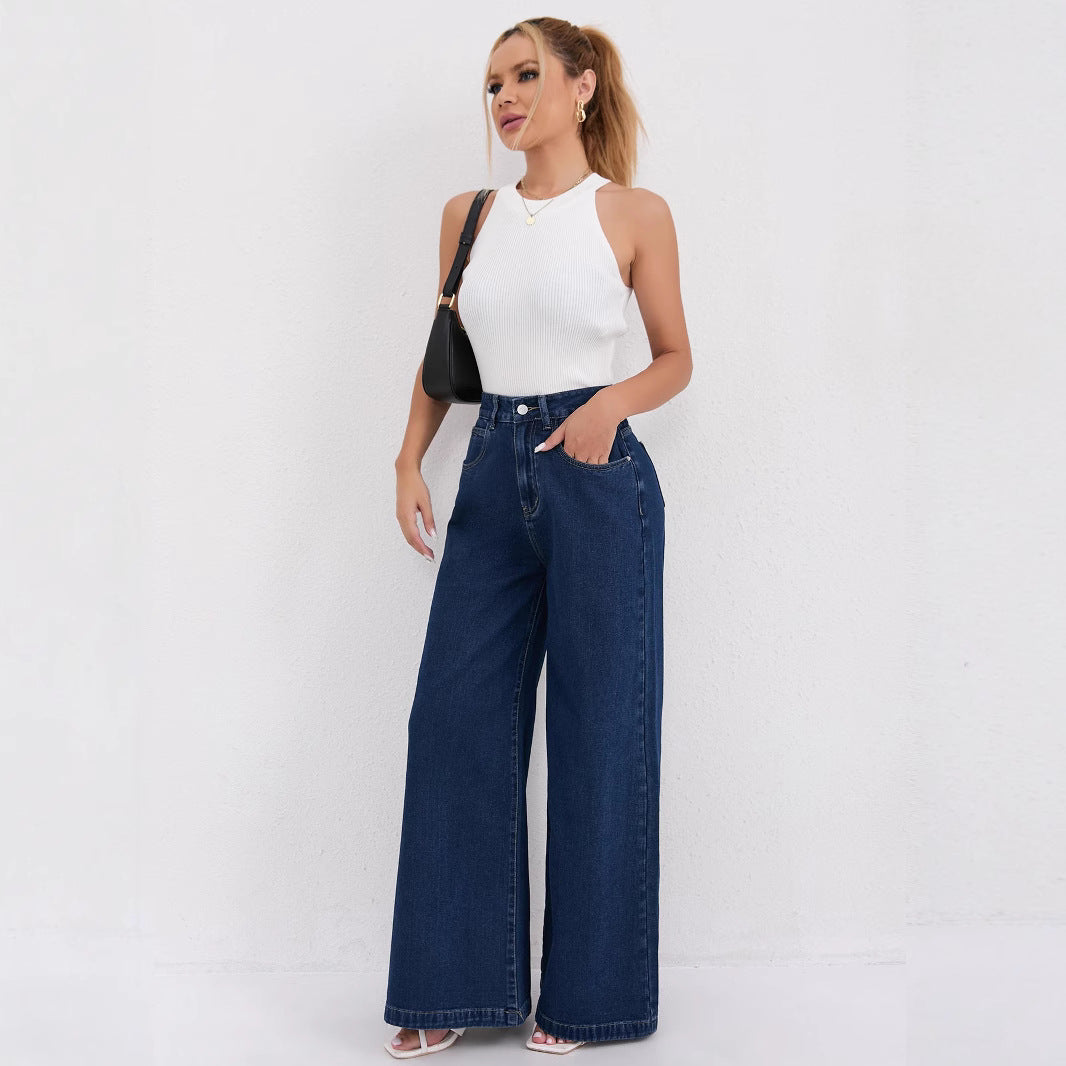 Women's Autumn Loose Casual High Waist Women's Jeans