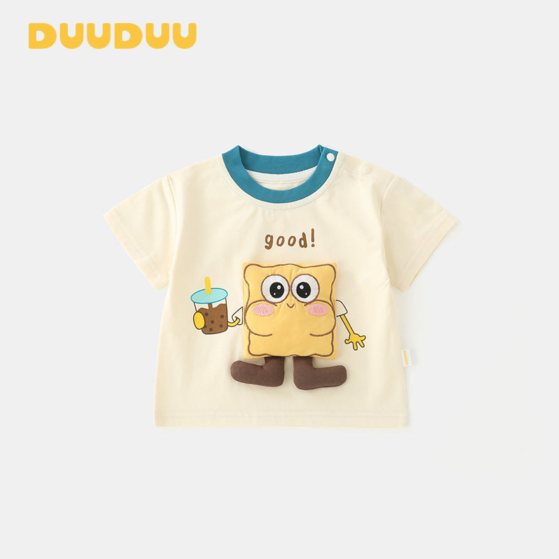 Children's Summer Thin Top Korean Style Boys Clothes Children's T-shirt