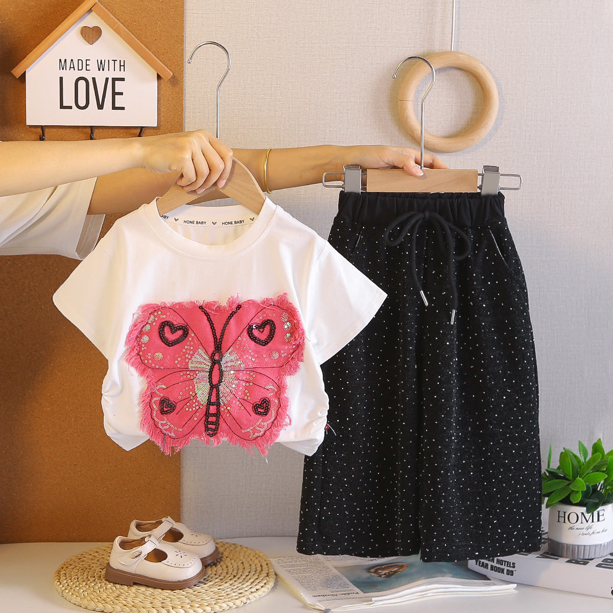 Children's Summer Fashion Short-sleeved Trousers Two-piece Tide Children's Suit