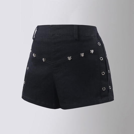 Straight Casual Black Skinny Slimming Elastic Children's Pants