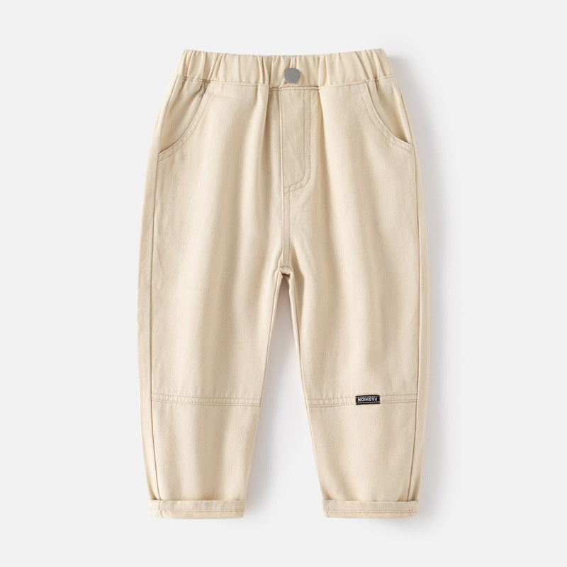 Children's Casual Autumn Solid Color Fashion Trousers Children's Pants