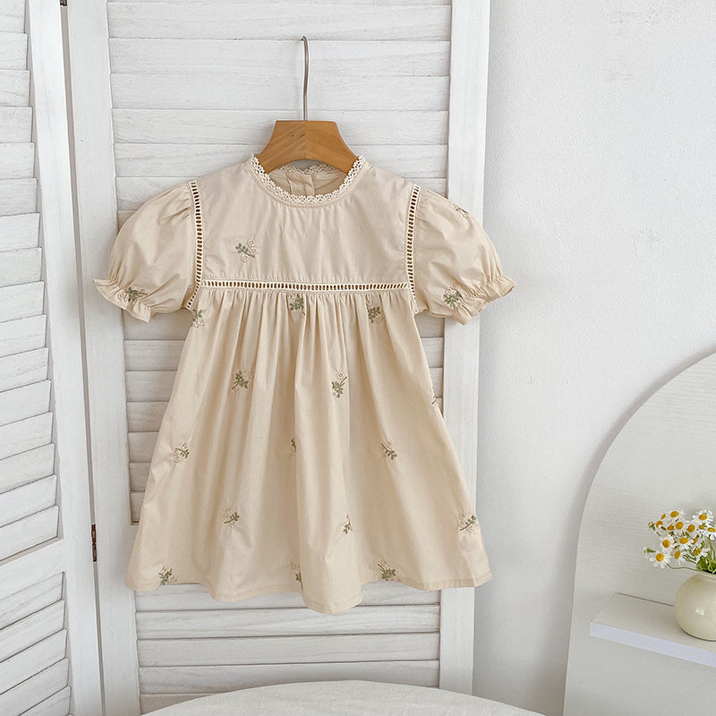 Infant Romper Princess Embroidered Western Style Sisters Children's Dress