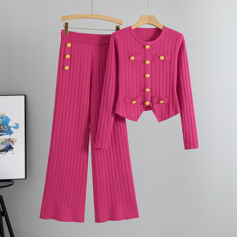 Innovative Classic Style Cropped Female Two-piece Fashion Casual Suit