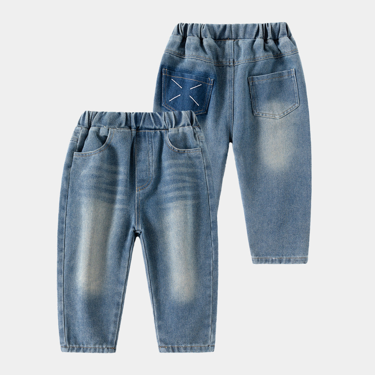 Children's Clothing Denim Trousers Fashionable Stylish Baggy Children's Pants