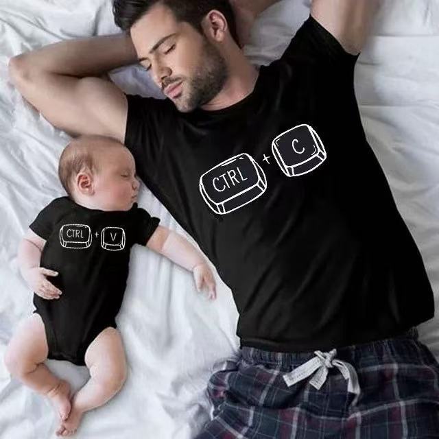 Clothes Summer T-shirt Short Sleeve Family Of Parent-child Outfit