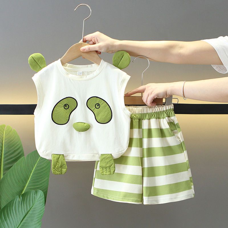 Children's Vest Summer Thin Shorts Wear Clothes Children's Suit