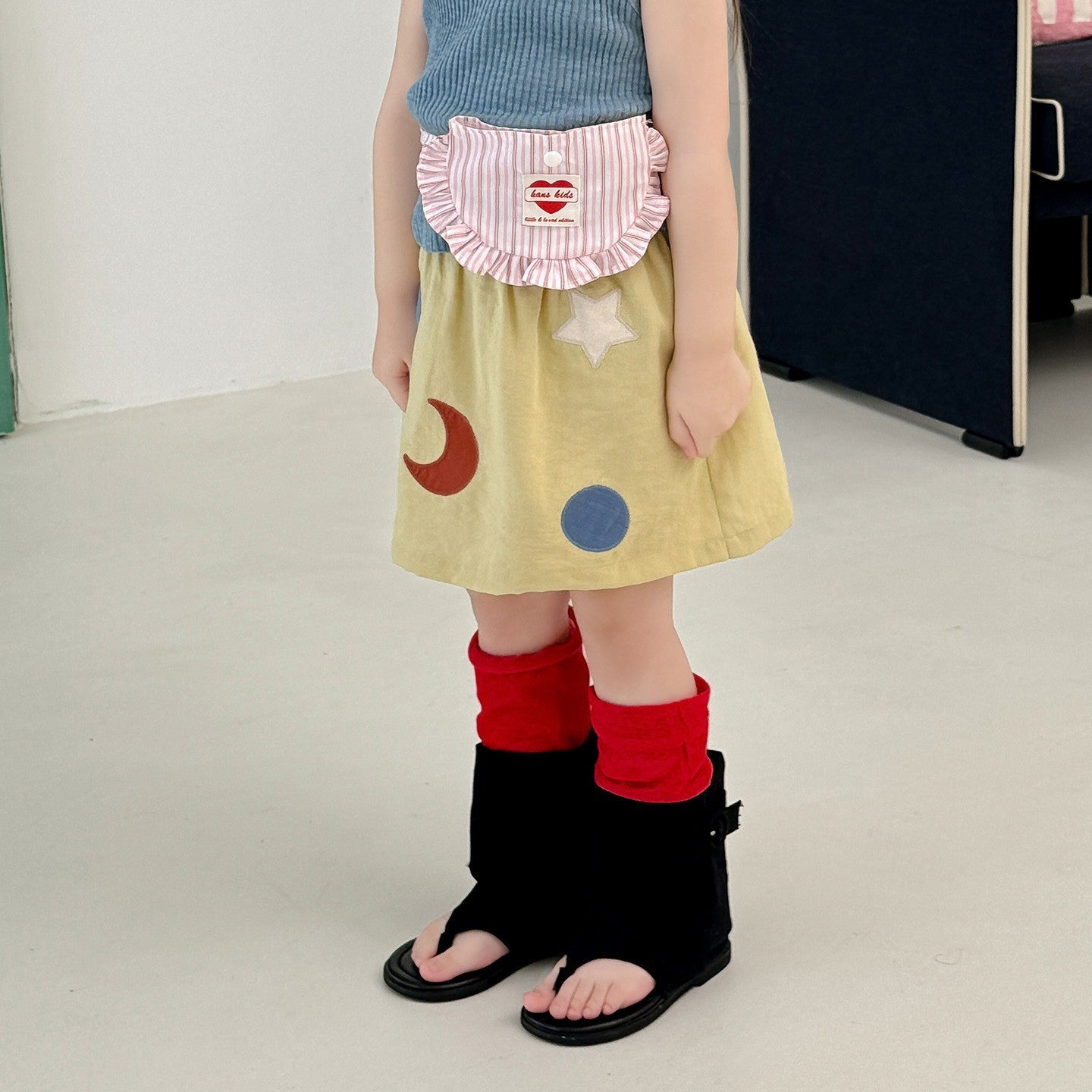 Unique Summer Solid Color Vest Top Children's T-shirt